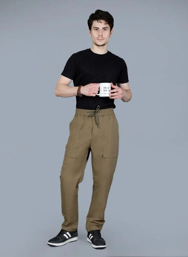 فورت كولينز بنطال رياضي رجالي سادة بنمط كارجو